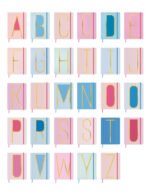 Monogram Harf Baskılı Defter: A-Z